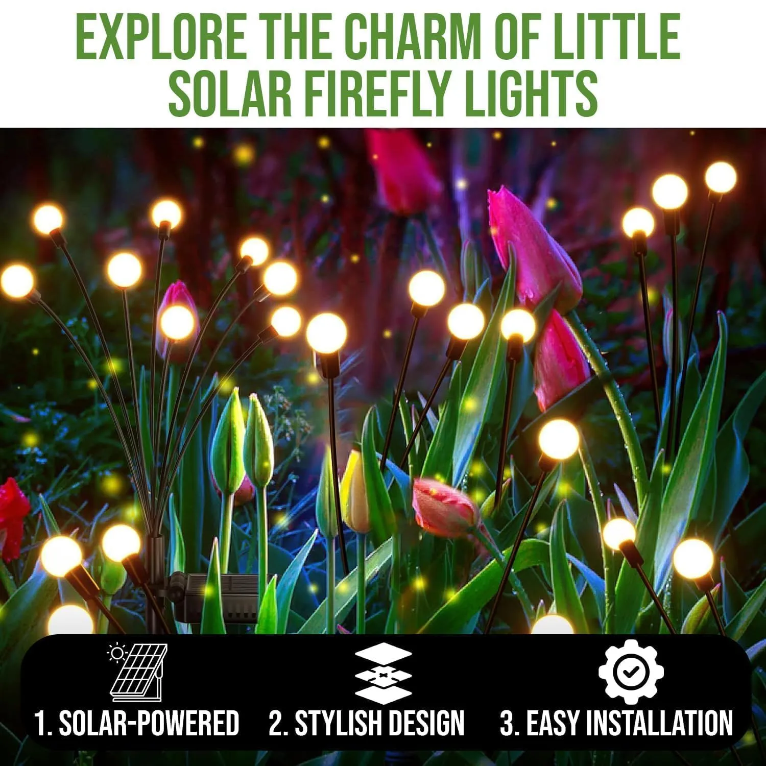 Automatic Solar Waterproof Garden Lights - Image 4