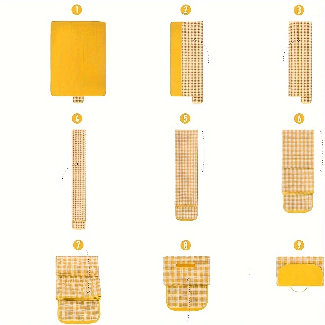 Foldable Eco-Comfort Beach Picnic Blanket - Image 3