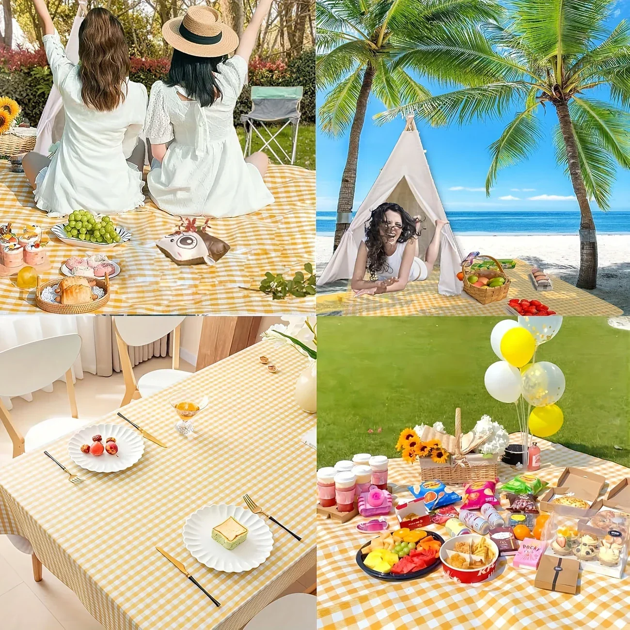 Foldable Eco-Comfort Beach Picnic Blanket - Image 6