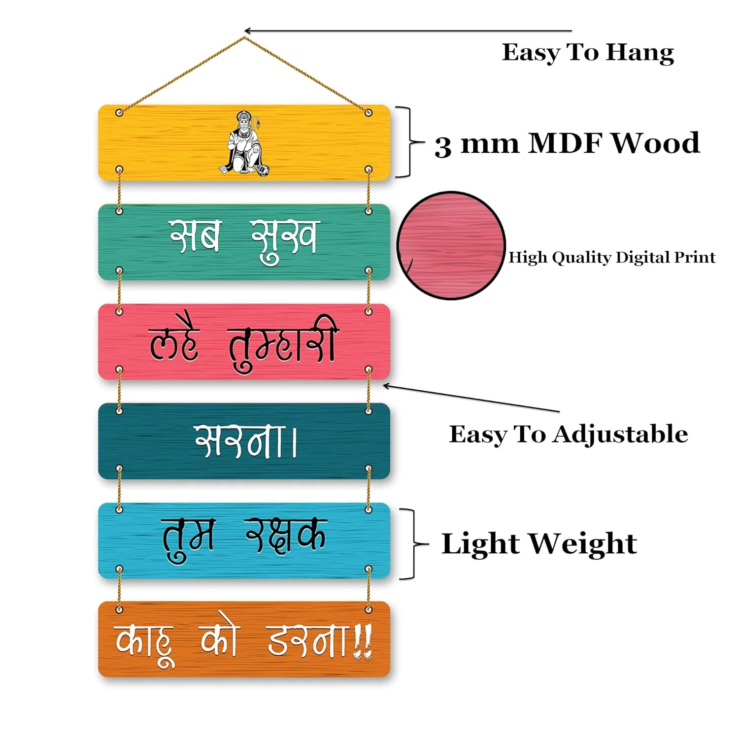 Wooden Wall Hanging - Buy 1 Get 1 Free - Image 4