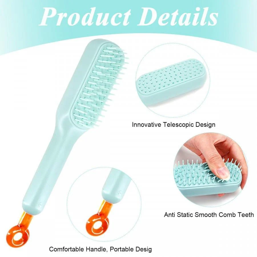 Self-Cleaning Hair Brush - Buy 1 Get 1 Free - Image 2