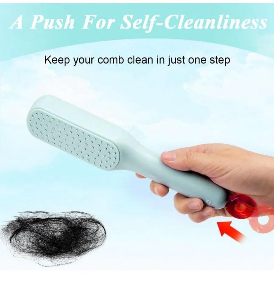 Self-Cleaning Hair Brush - Buy 1 Get 1 Free - Image 3